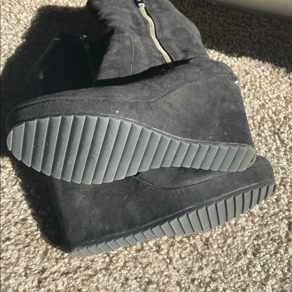 Juicy Couture Black Wedge Boots